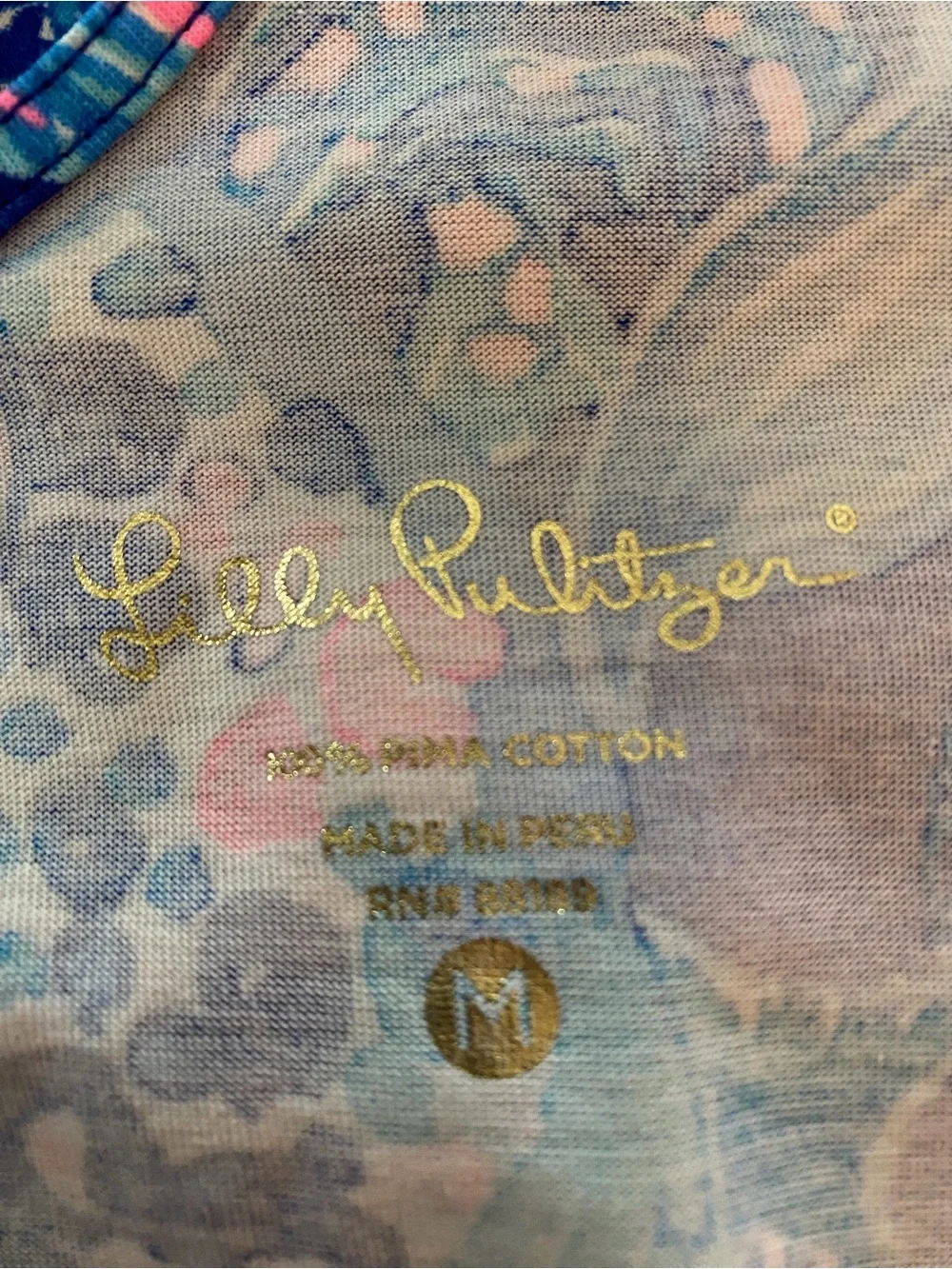 Lilly Pulitzer Pastel Blue and Pink Fish Print Mini Dress - Picture 3 of 4